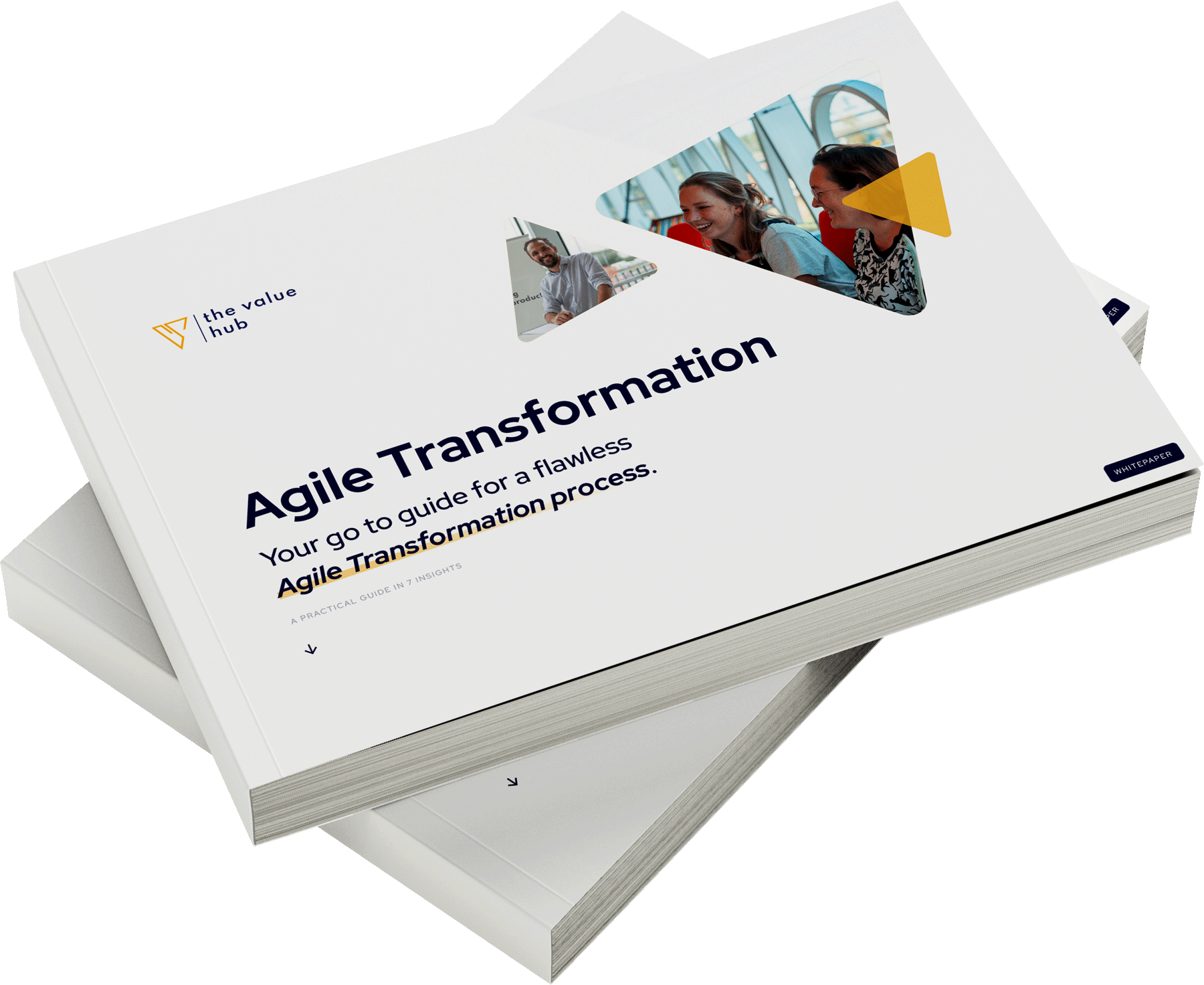Example of the printed Agile Transformation guide