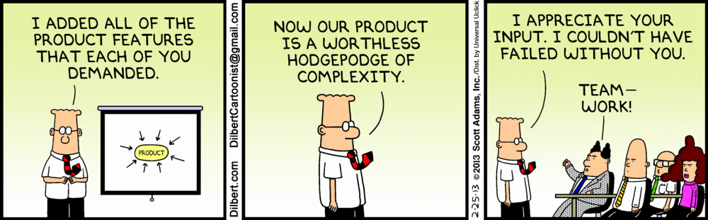 Product management tips cartoon